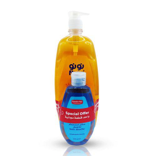 نونو عرض شامبو لتر & سائل استحمام 200ml